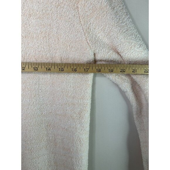 Soft Surroundings Cozy Sweatshirt Pink Cowl Neck Kangaroo Pockets Size Medium - Picture 10 of 12